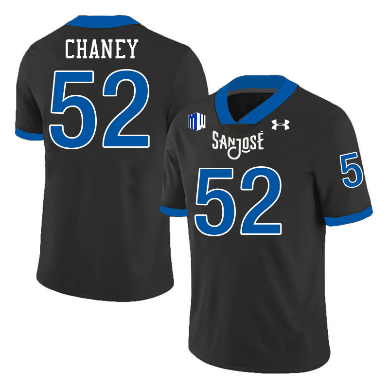 #52 Dave Chaney SJSU Jersey,San Jose State Spartans Football Jersey College Uniforms-Black